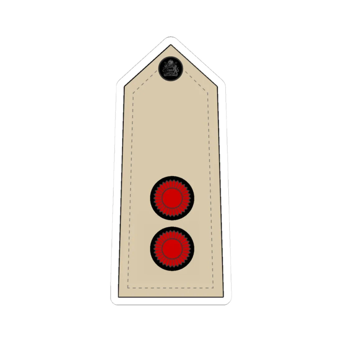 Malawi Navy   OF 1b (Malawi) (Military Rank) STICKER Vinyl Kiss-Cut Decal 3 Inch White - The Sticker Space