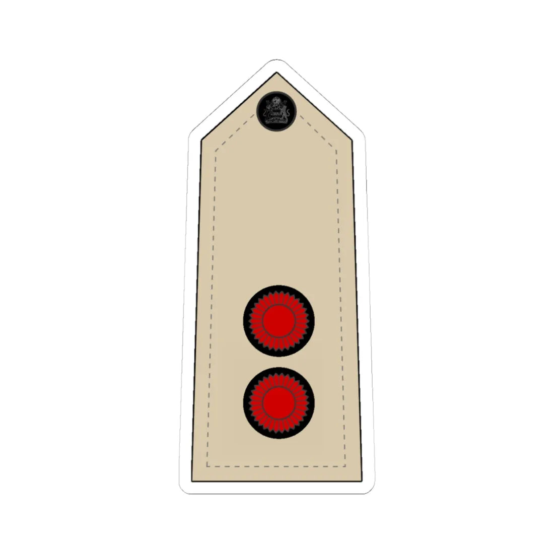 Malawi Navy   OF 1b (Malawi) (Military Rank) STICKER Vinyl Kiss-Cut Decal 4 Inch White - The Sticker Space