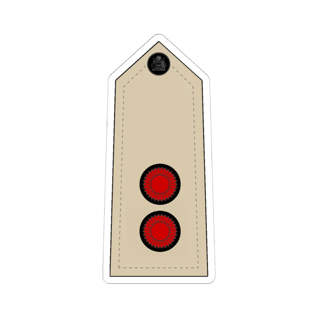 Malawi Navy   OF 1b (Malawi) (Military Rank) STICKER Vinyl Kiss-Cut Decal 6 Inch White - The Sticker Space