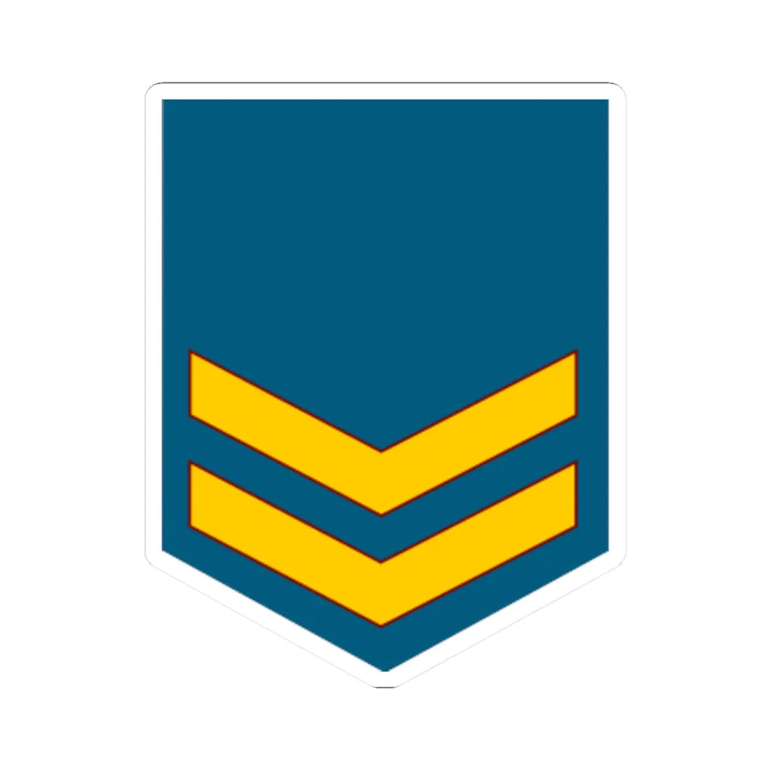 Malaysia Air Force OR 4 (Malaysia) (Military Rank) STICKER Vinyl Kiss-Cut Decal 3 Inch White - The Sticker Space