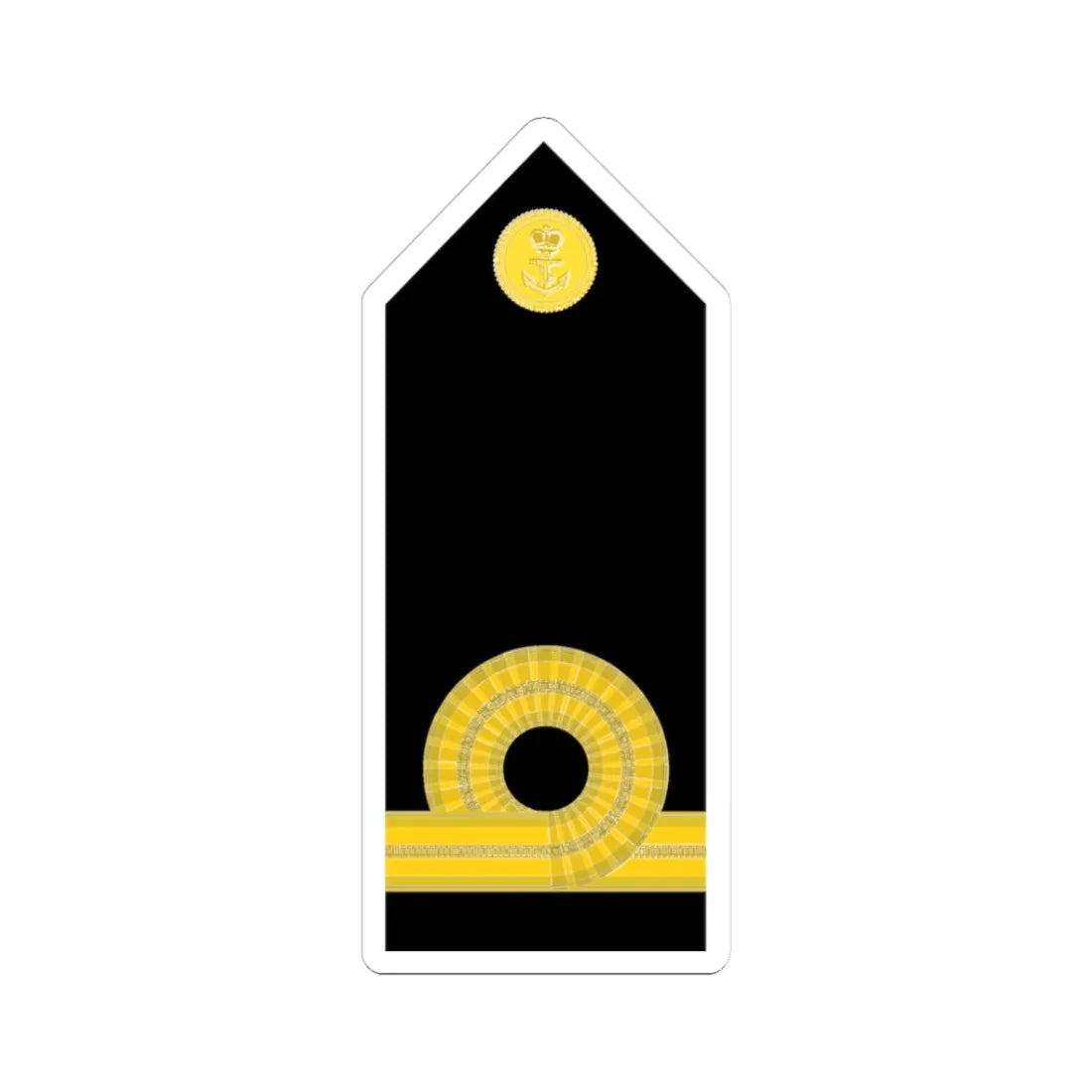 Malaysia Navy OF 1 (Malaysia) (Military Rank) STICKER Vinyl Kiss-Cut Decal 3 Inch White - The Sticker Space