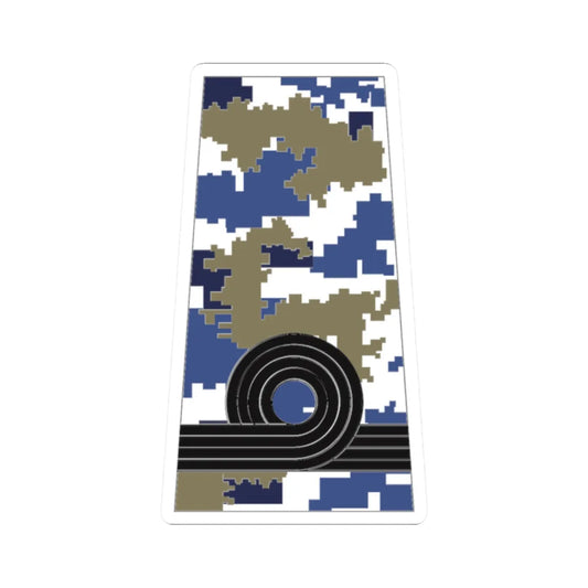 Malaysia Navy OF 1 Slip on Camo (Malaysia) (Military Rank) STICKER Vinyl Kiss-Cut Decal 2 Inch White - The Sticker Space