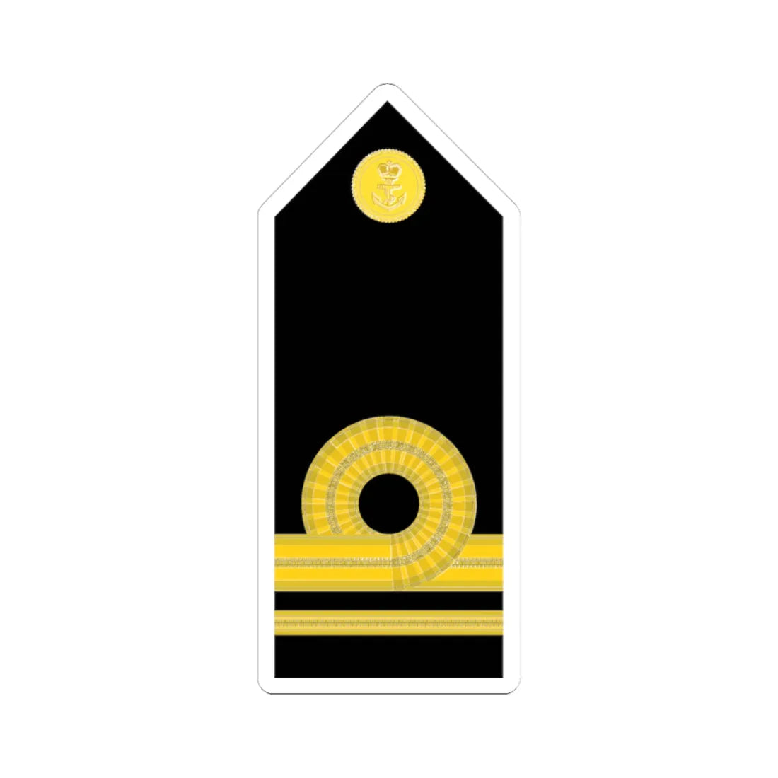 Malaysia Navy OF 1B (Malaysia) (Military Rank) STICKER Vinyl Kiss-Cut Decal 3 Inch White - The Sticker Space