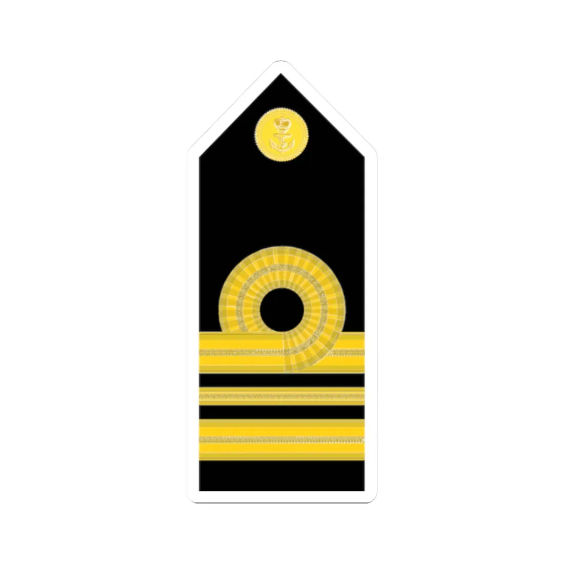Malaysia Navy OF 3 (Malaysia) (Military Rank) STICKER Vinyl Kiss-Cut Decal 2 Inch White - The Sticker Space
