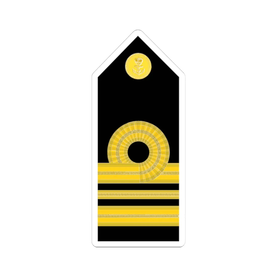 Malaysia Navy OF 3 (Malaysia) (Military Rank) STICKER Vinyl Kiss-Cut Decal 3 Inch White - The Sticker Space