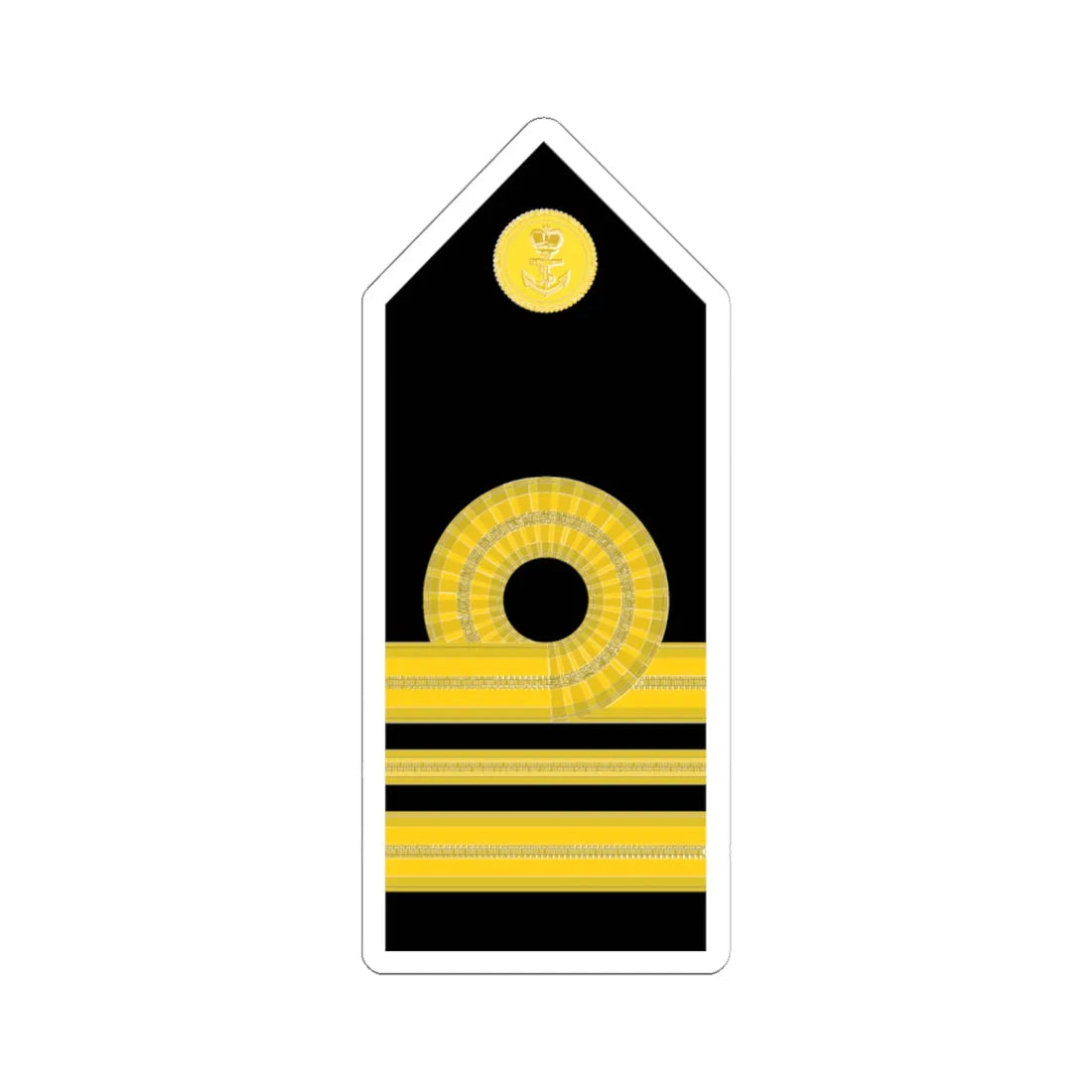Malaysia Navy OF 3 (Malaysia) (Military Rank) STICKER Vinyl Kiss-Cut Decal 6 Inch White - The Sticker Space