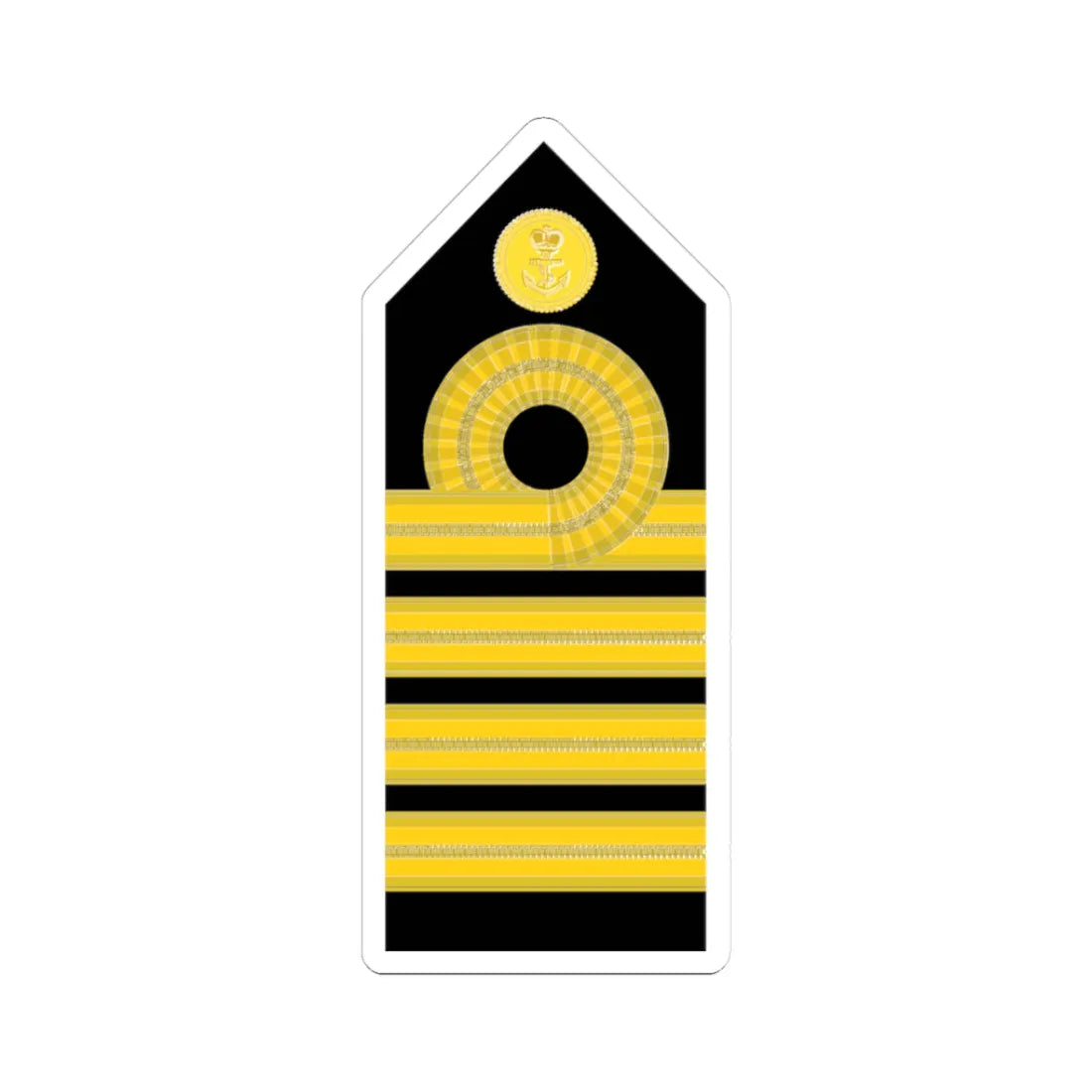 Malaysia Navy OF 5 (Malaysia) (Military Rank) STICKER Vinyl Kiss-Cut Decal 3 Inch White - The Sticker Space