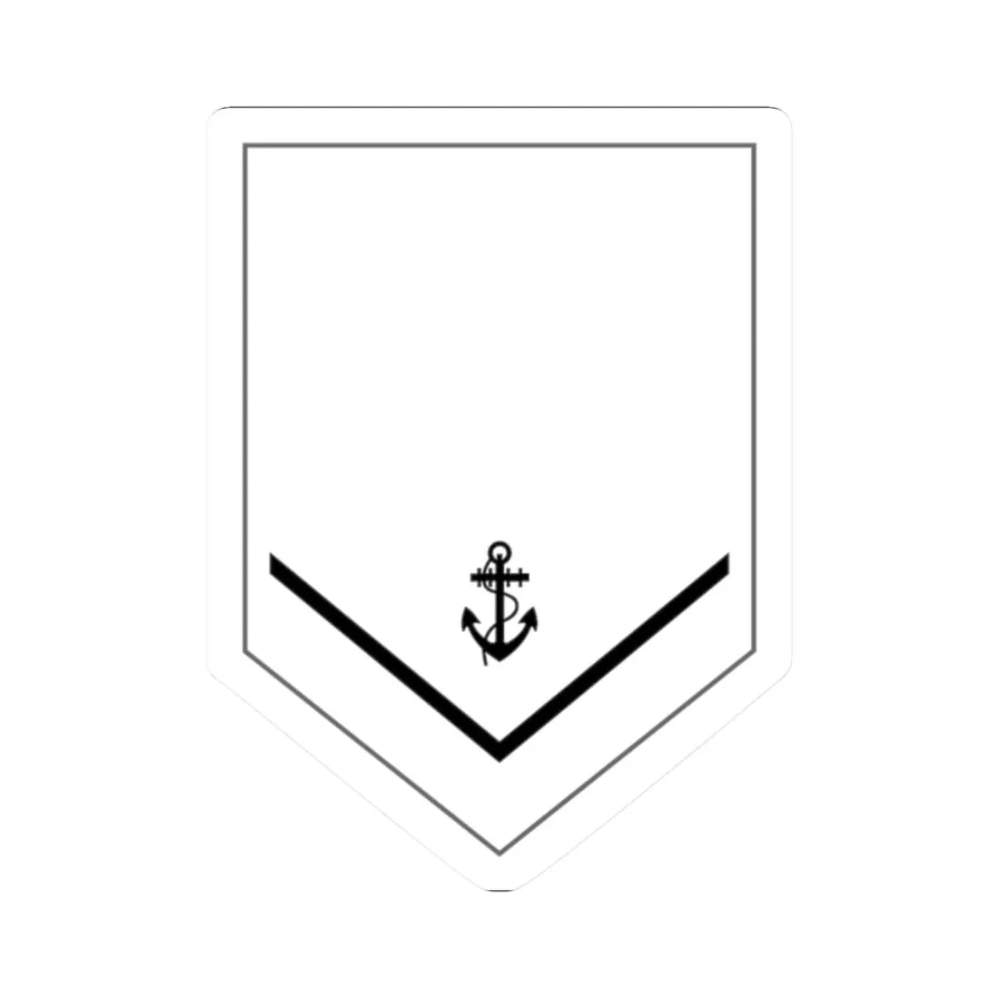 Malaysia Navy OR 2 New (Malaysia) (Military Rank) STICKER Vinyl Kiss-Cut Decal 2 Inch White - The Sticker Space