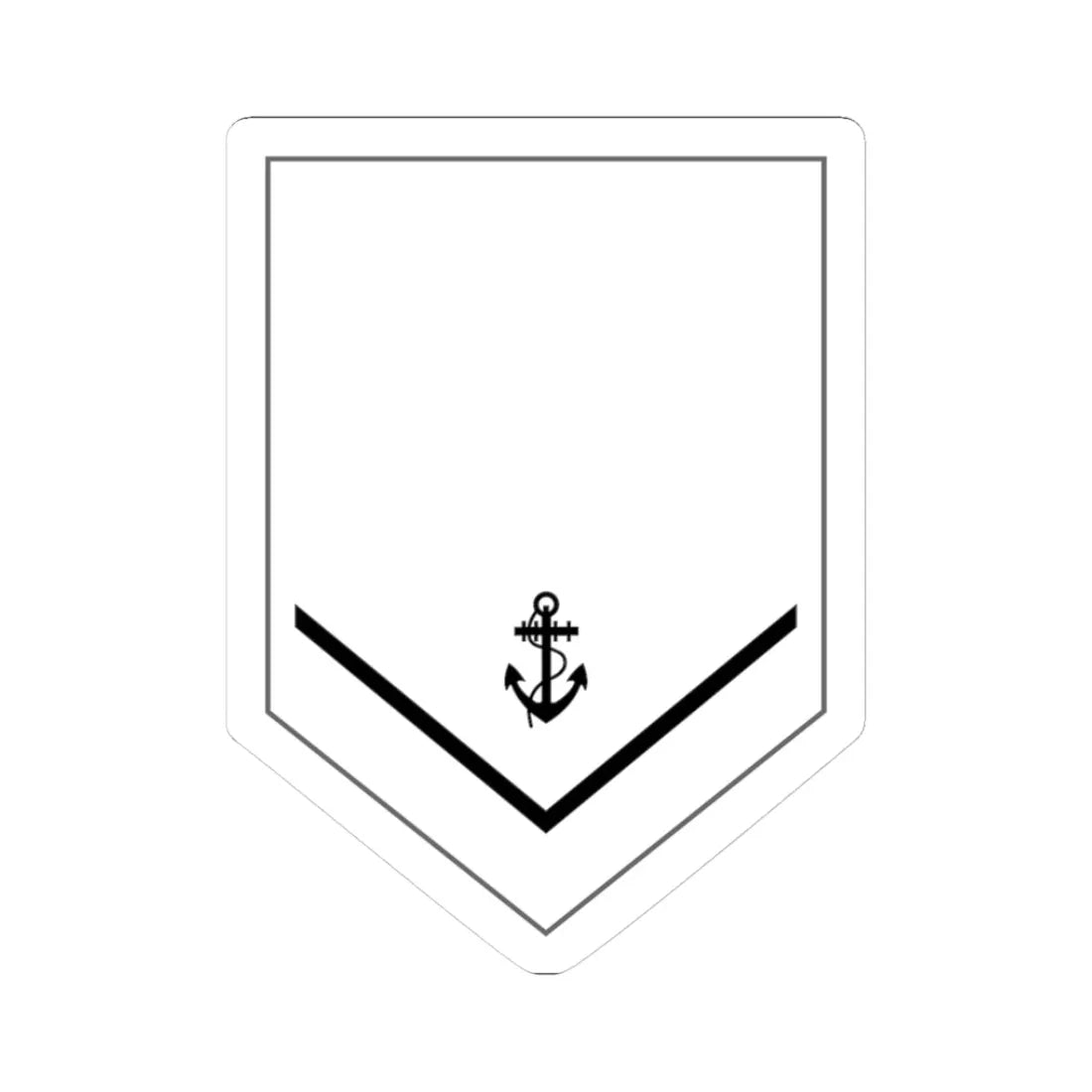 Malaysia Navy OR 2 New (Malaysia) (Military Rank) STICKER Vinyl Kiss-Cut Decal 3 Inch White - The Sticker Space