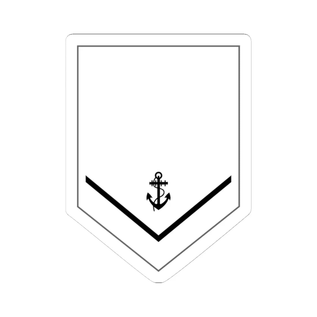 Malaysia Navy OR 2 New (Malaysia) (Military Rank) STICKER Vinyl Kiss-Cut Decal 4 Inch White - The Sticker Space