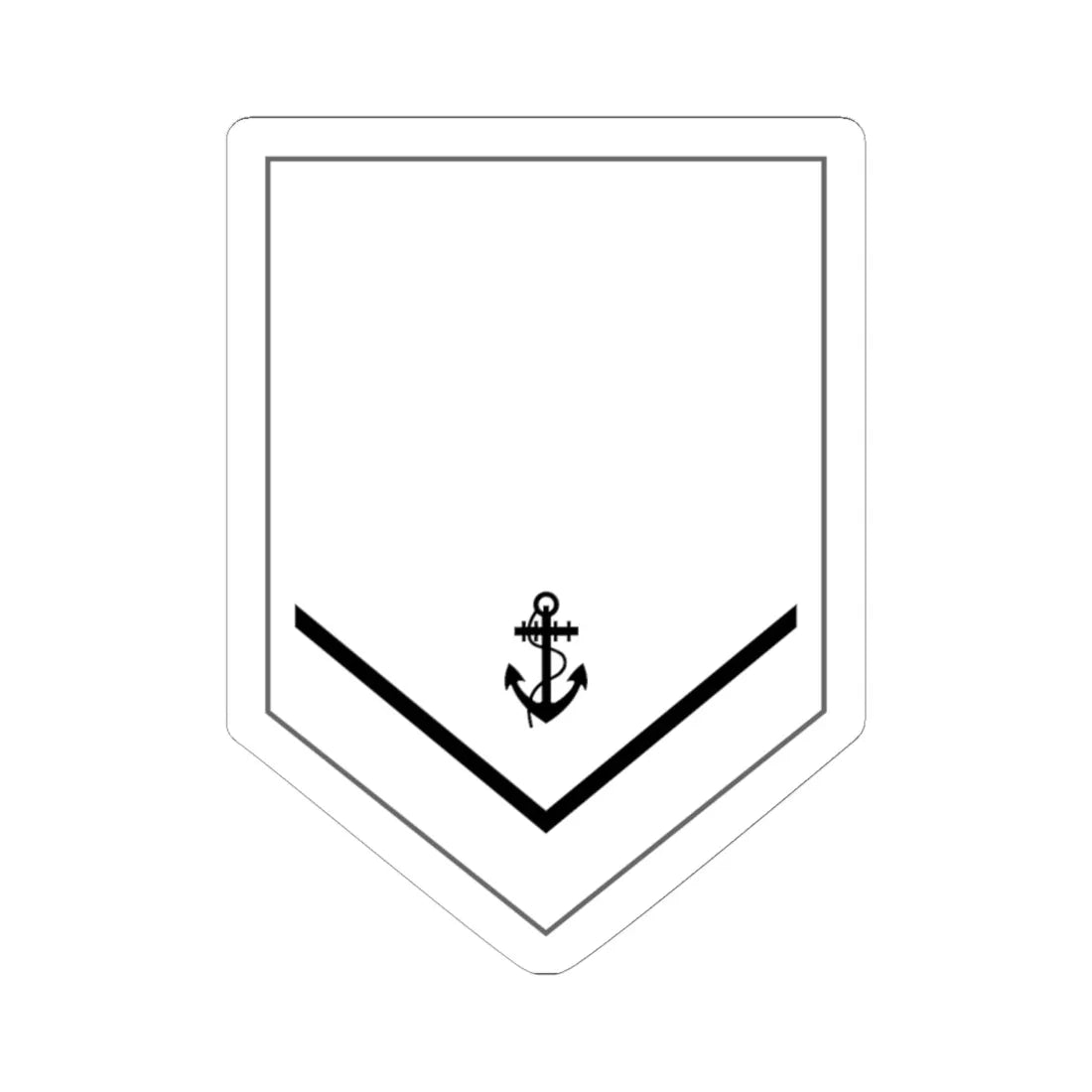 Malaysia Navy OR 2 New (Malaysia) (Military Rank) STICKER Vinyl Kiss-Cut Decal 6 Inch White - The Sticker Space
