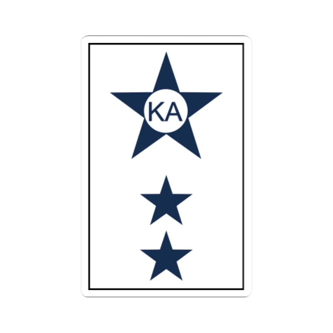 Malaysia Navy OR 3 (Malaysia) (Military Rank) STICKER Vinyl Kiss-Cut Decal 3 Inch White - The Sticker Space