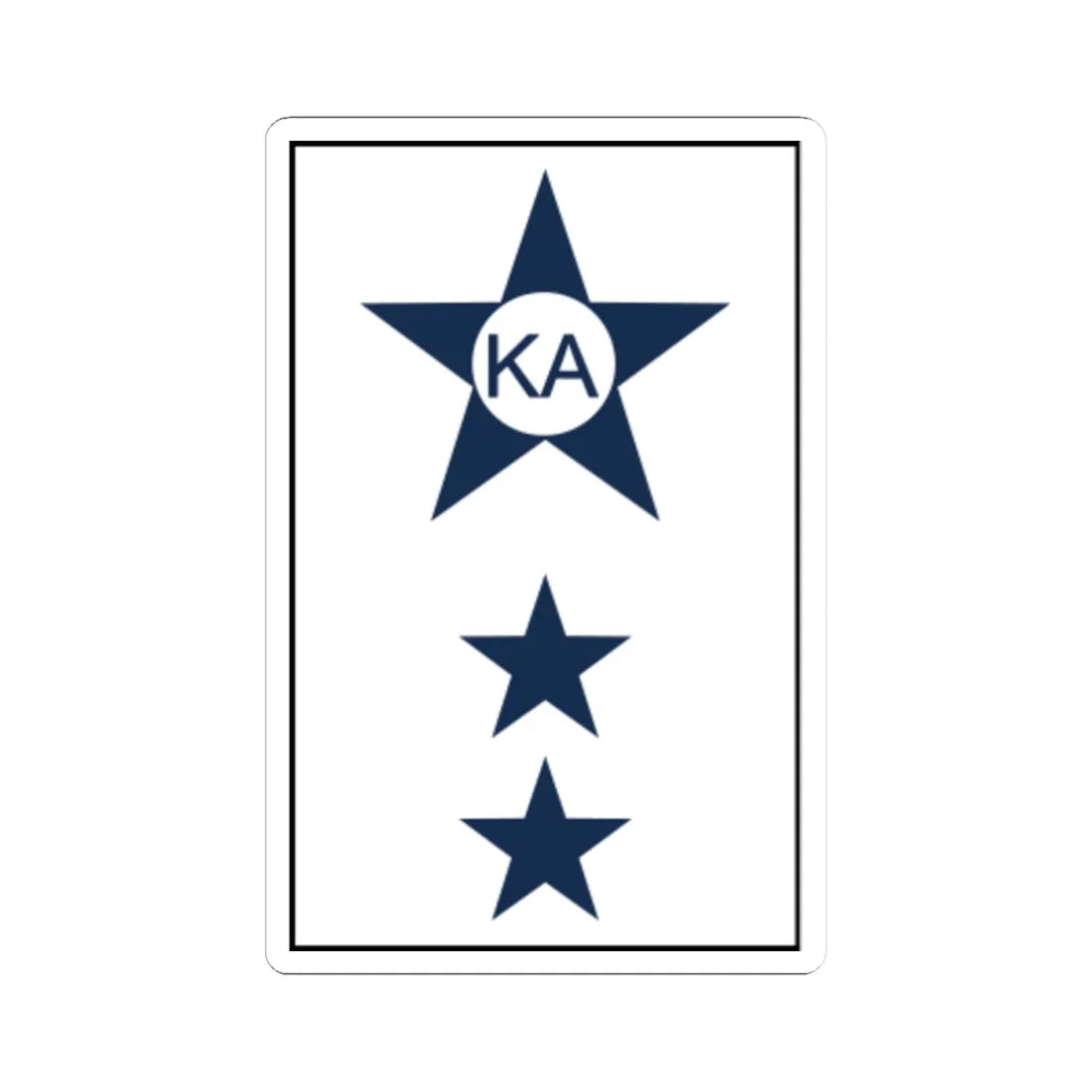 Malaysia Navy OR 3 (Malaysia) (Military Rank) STICKER Vinyl Kiss-Cut Decal 4 Inch White - The Sticker Space