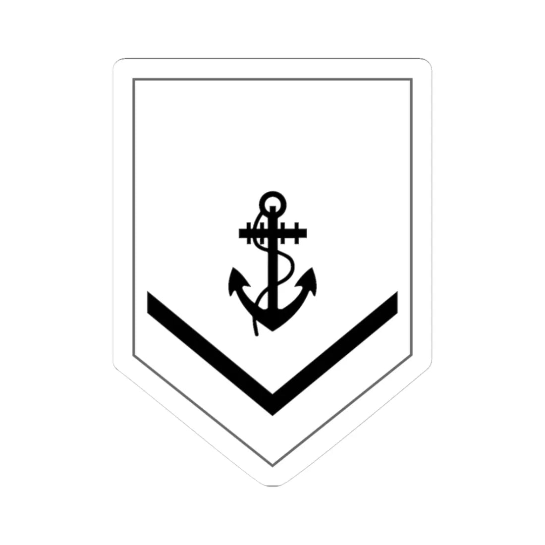 Malaysia Navy OR 3 New (Malaysia) (Military Rank) STICKER Vinyl Kiss-Cut Decal 3 Inch White - The Sticker Space