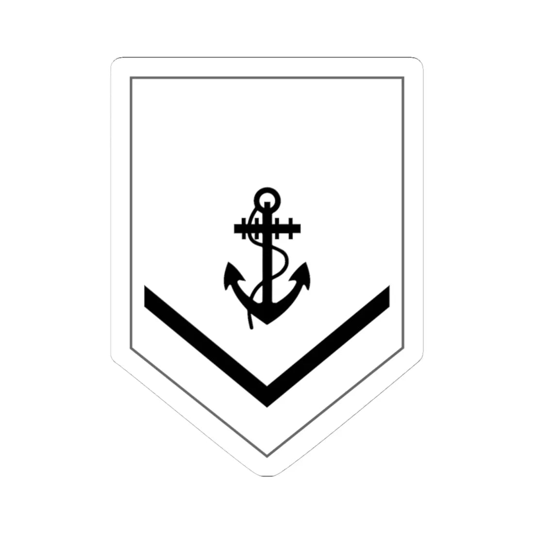 Malaysia Navy OR 3 New (Malaysia) (Military Rank) STICKER Vinyl Kiss-Cut Decal 4 Inch White - The Sticker Space