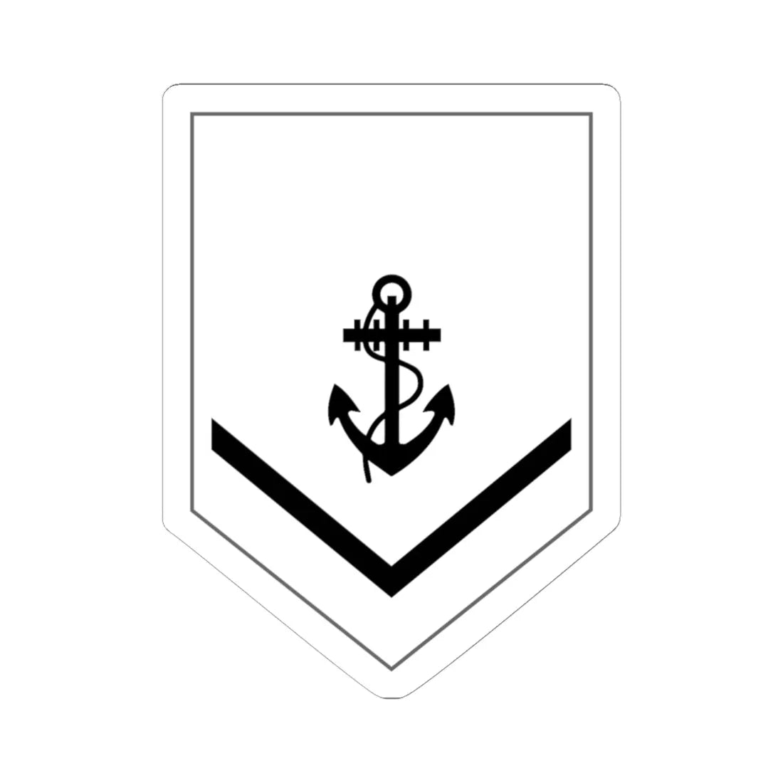 Malaysia Navy OR 3 New (Malaysia) (Military Rank) STICKER Vinyl Kiss-Cut Decal 6 Inch White - The Sticker Space