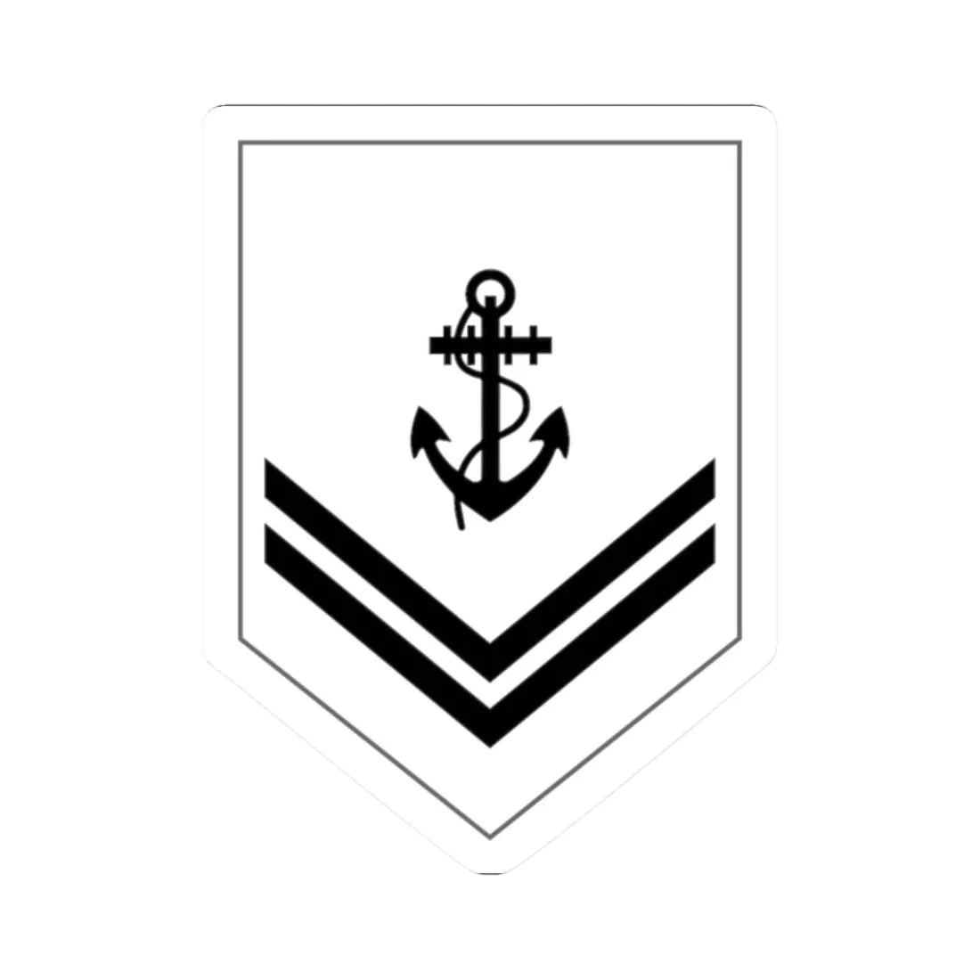 Malaysia Navy OR 4 New (Malaysia) (Military Rank) STICKER Vinyl Kiss-Cut Decal 2 Inch White - The Sticker Space