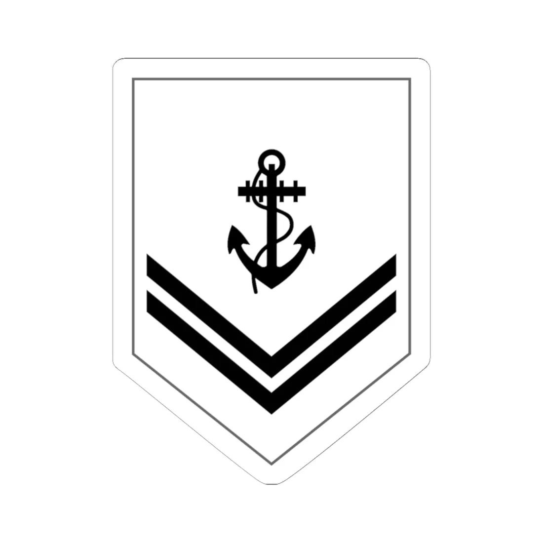 Malaysia Navy OR 4 New (Malaysia) (Military Rank) STICKER Vinyl Kiss-Cut Decal 6 Inch White - The Sticker Space