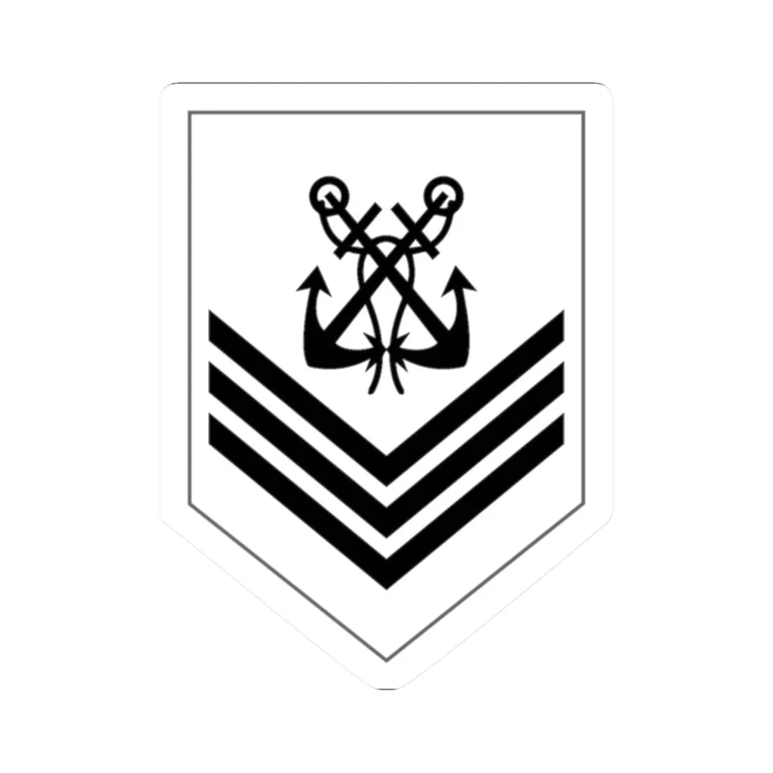 Malaysia Navy OR 6 New (Malaysia) (Military Rank) STICKER Vinyl Kiss-Cut Decal 2 Inch White - The Sticker Space