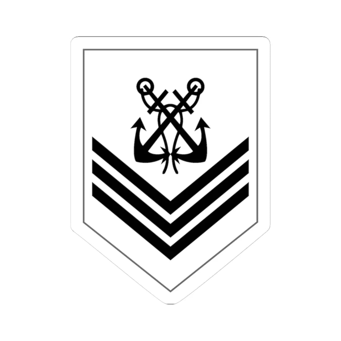 Malaysia Navy OR 6 New (Malaysia) (Military Rank) STICKER Vinyl Kiss-Cut Decal 3 Inch White - The Sticker Space