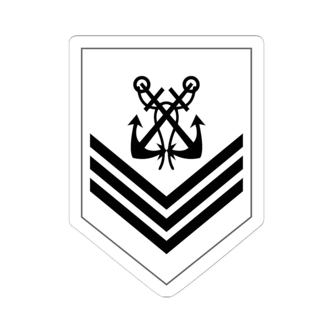 Malaysia Navy OR 6 New (Malaysia) (Military Rank) STICKER Vinyl Kiss-Cut Decal 6 Inch White - The Sticker Space