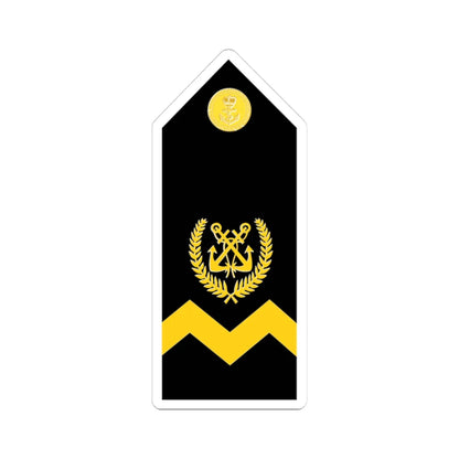Malaysia Navy OR 9 New (Malaysia) (Military Rank) STICKER Vinyl Kiss-Cut Decal 3 Inch White - The Sticker Space