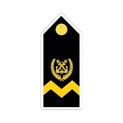 Malaysia Navy OR 9 New (Malaysia) (Military Rank) STICKER Vinyl Kiss-Cut Decal 6 Inch White - The Sticker Space