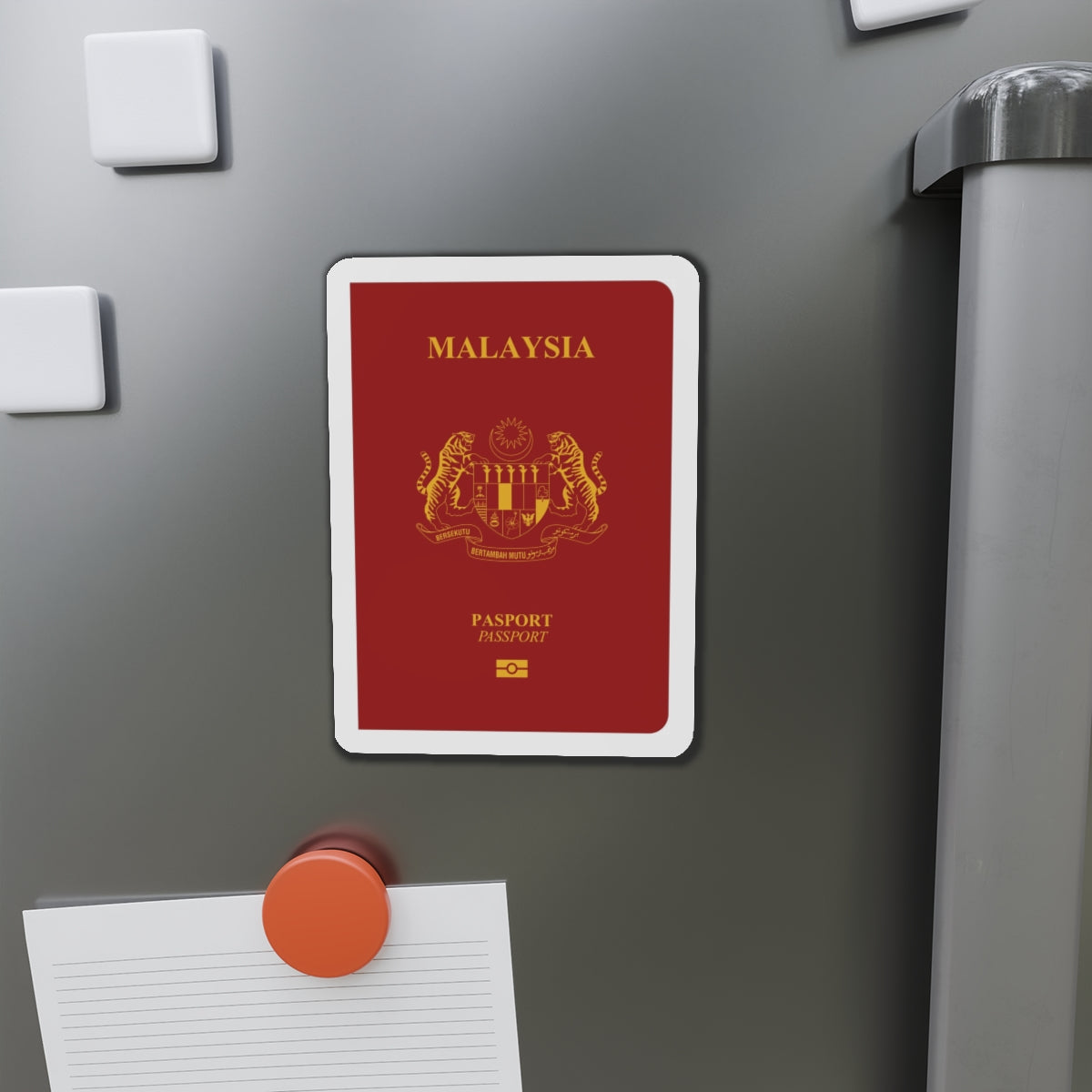 Malaysia Passport - Die-Cut Magnet-The Sticker Space