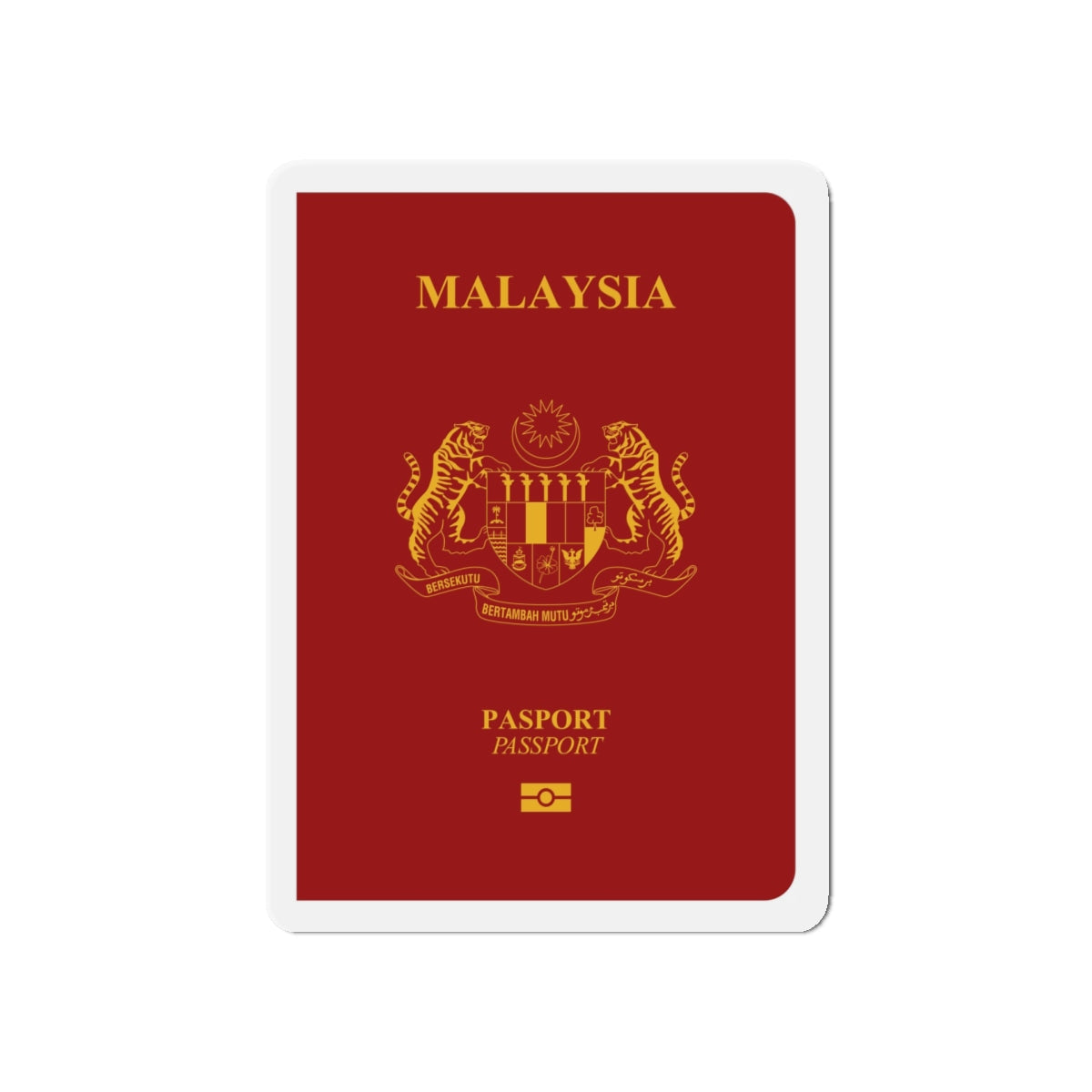 Malaysia Passport - Die-Cut Magnet-5" x 5"-The Sticker Space