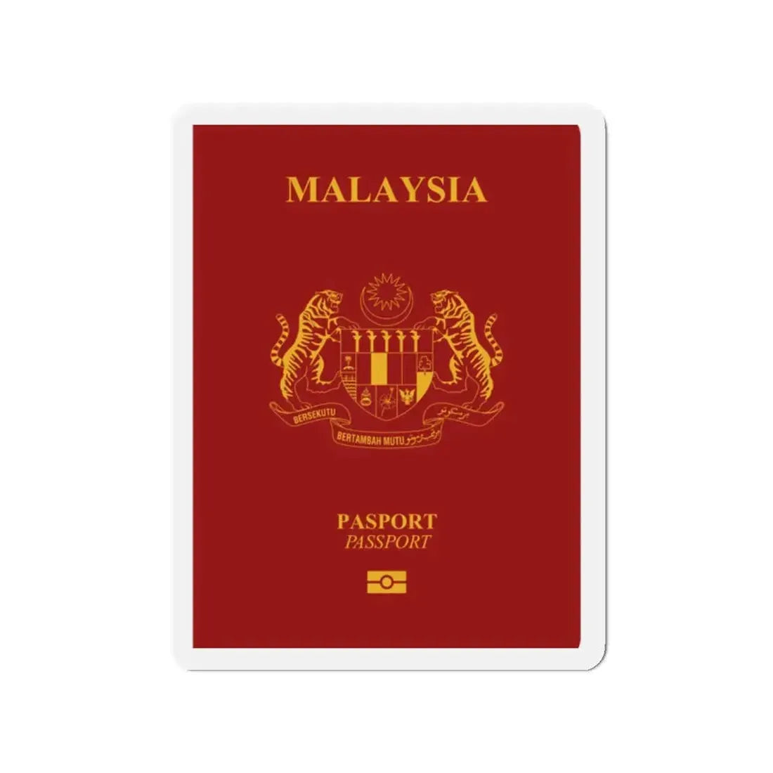Malaysia Passport - Refrigerator Magnet 2 Inch - The Sticker Space
