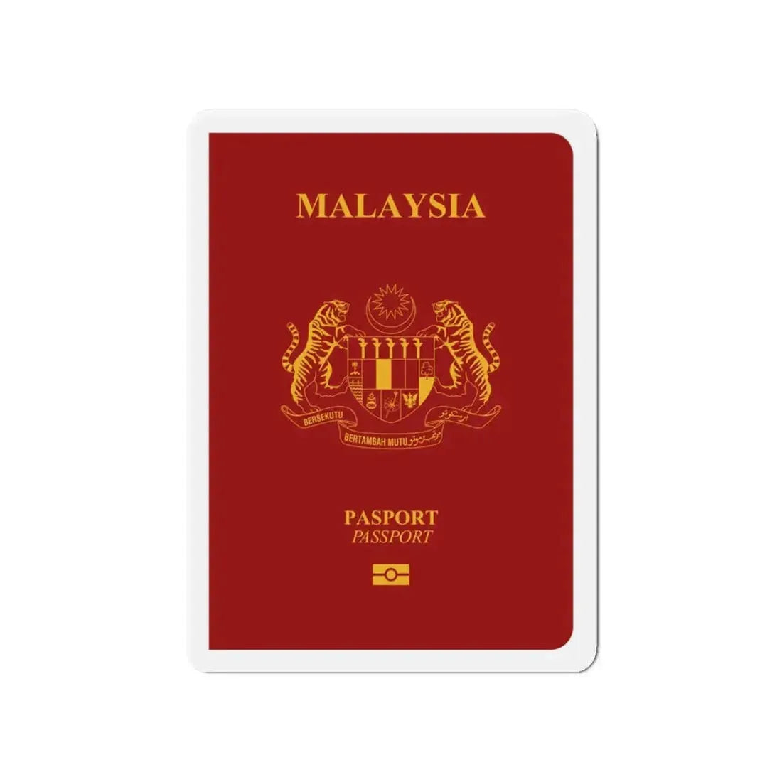 Malaysia Passport - Refrigerator Magnet 4 Inch - The Sticker Space