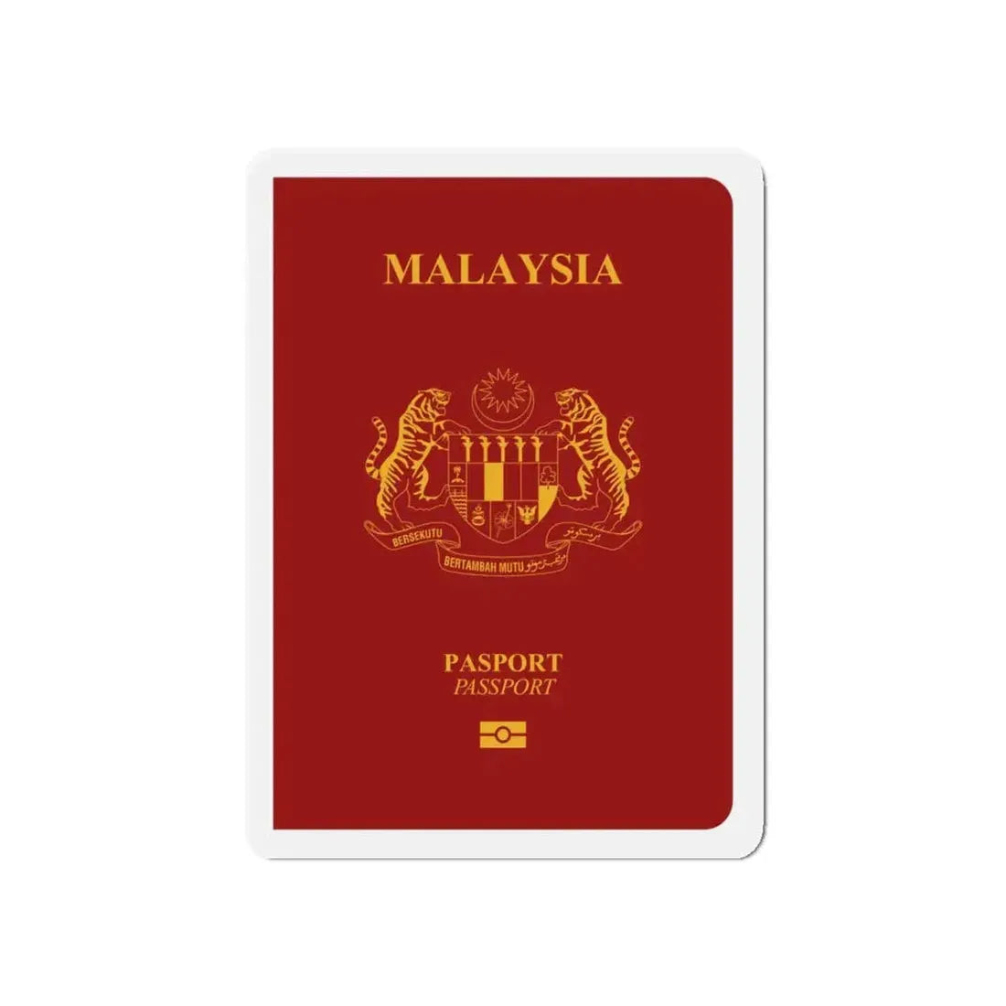 Malaysia Passport - Refrigerator Magnet 5 Inch - The Sticker Space