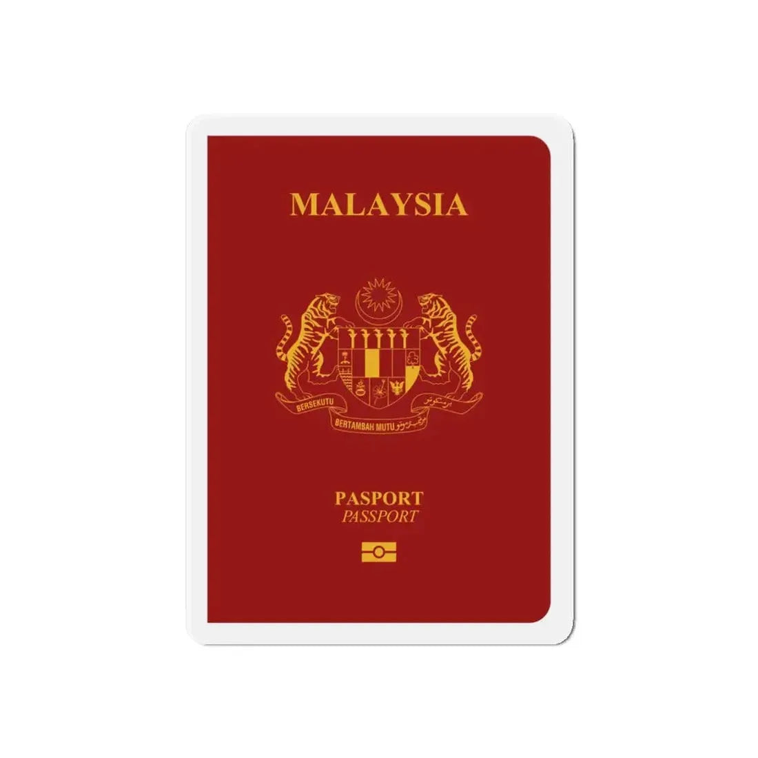 Malaysia Passport - Refrigerator Magnet 6 Inch - The Sticker Space
