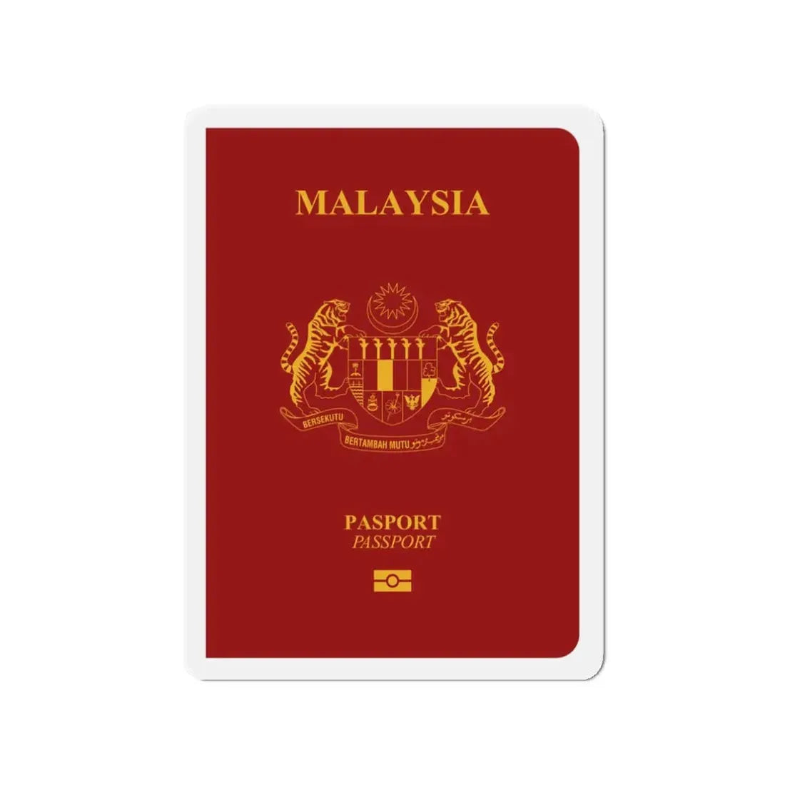 Malaysia Passport - Refrigerator Magnet - The Sticker Space