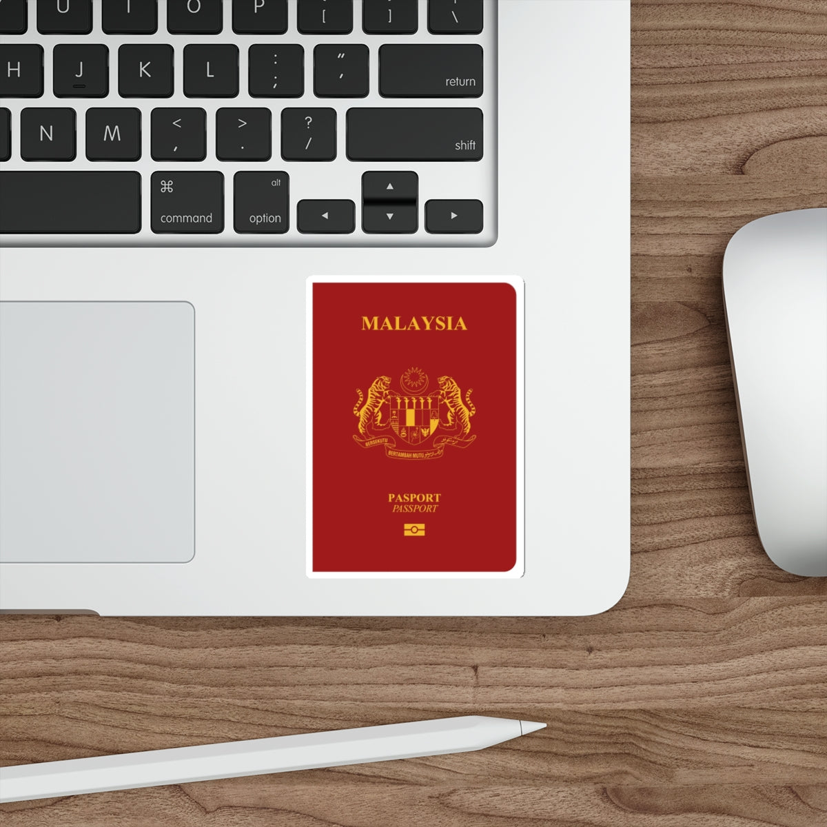 Malaysia Passport STICKER Vinyl Die-Cut Decal-The Sticker Space