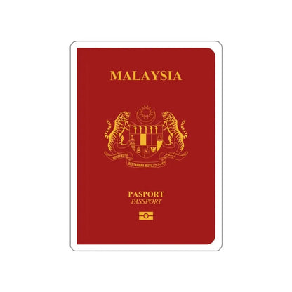 Malaysia Passport STICKER Vinyl Die-Cut Decal 3 Inch - The Sticker Space