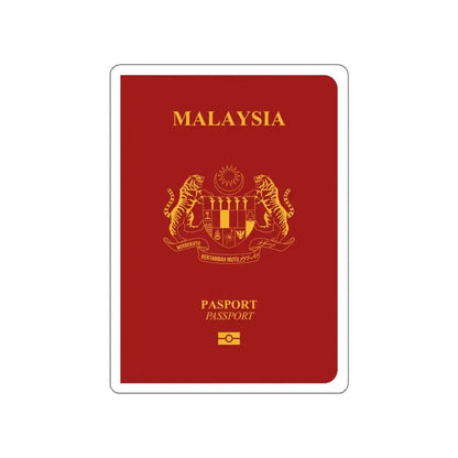 Malaysia Passport STICKER Vinyl Die-Cut Decal 4 Inch - The Sticker Space