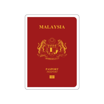 Malaysia Passport STICKER Vinyl Die-Cut Decal-White-The Sticker Space