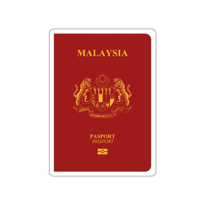 Malaysia Passport STICKER Vinyl Die-Cut Decal-White-The Sticker Space