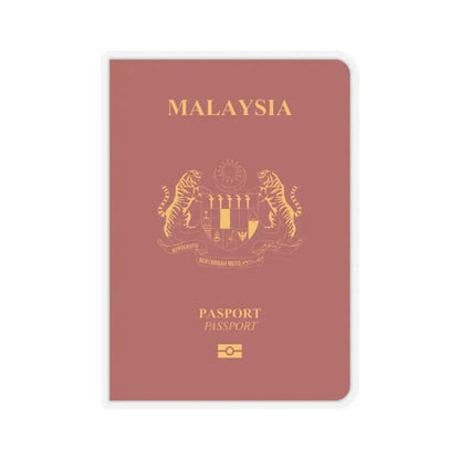 Malaysia Passport - STICKER Vinyl Kiss-Cut Decal 2 Inch Transparent - The Sticker Space