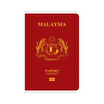 Malaysia Passport - STICKER Vinyl Kiss-Cut Decal 2 Inch White - The Sticker Space