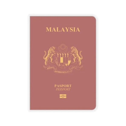 Malaysia Passport - STICKER Vinyl Kiss-Cut Decal 6 Inch Transparent - The Sticker Space