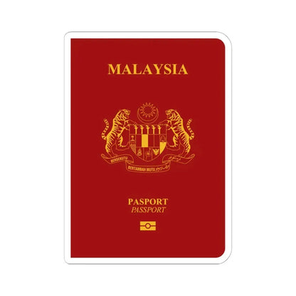 Malaysia Passport - STICKER Vinyl Kiss-Cut Decal 6 Inch White - The Sticker Space