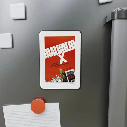 Malcolm X 1972 Movie Poster Refrigerator Magnet - The Sticker Space