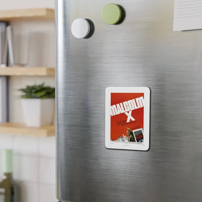 Malcolm X 1972 Movie Poster Refrigerator Magnet - The Sticker Space