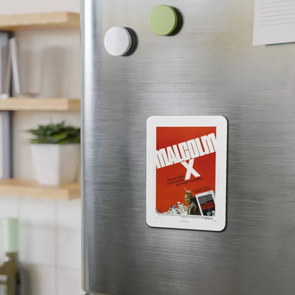 Malcolm X 1972 Movie Poster Refrigerator Magnet - The Sticker Space
