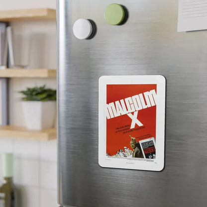 Malcolm X 1972 Movie Poster Refrigerator Magnet - The Sticker Space