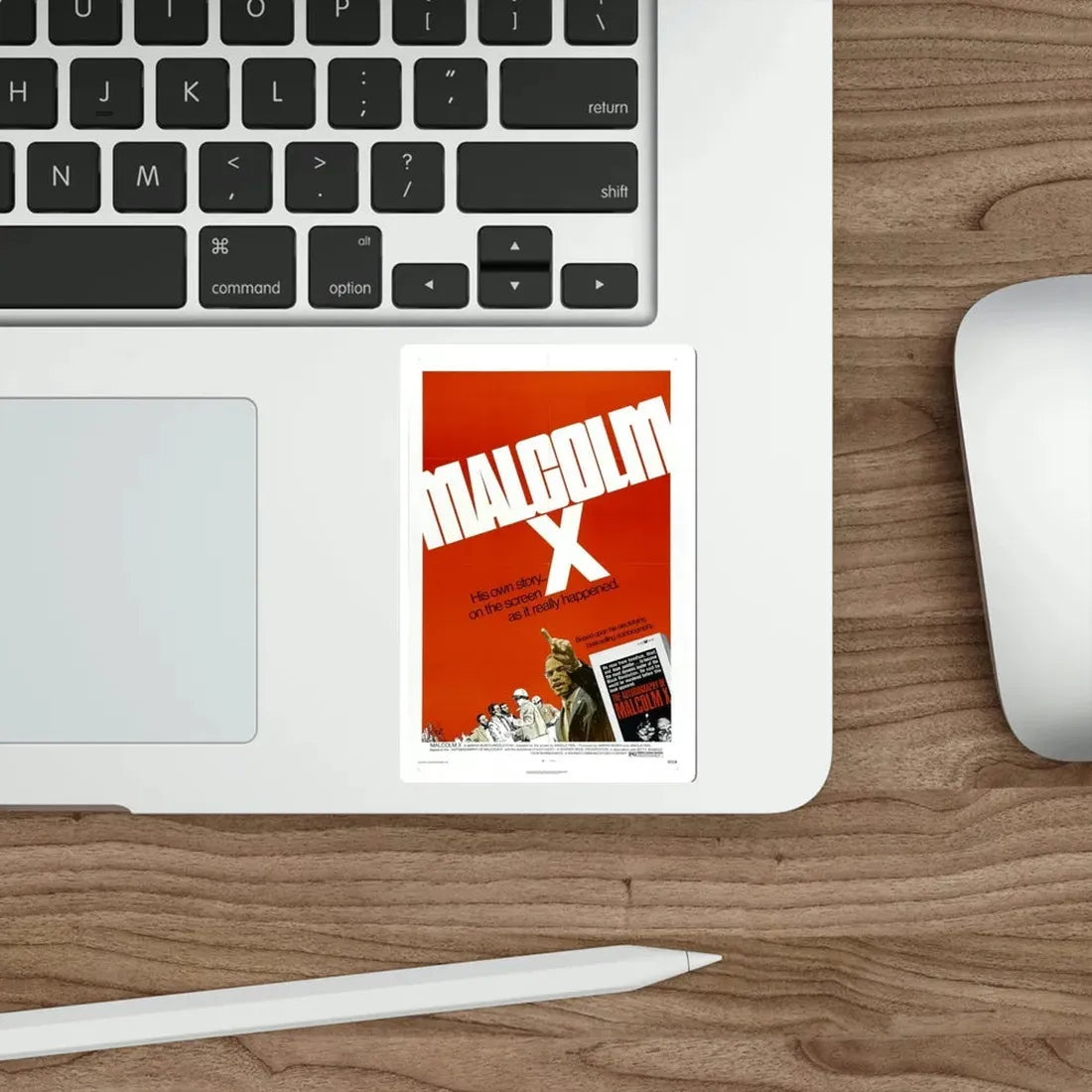 Malcolm X 1972 Movie Poster STICKER Vinyl Die-Cut Decal - The Sticker Space