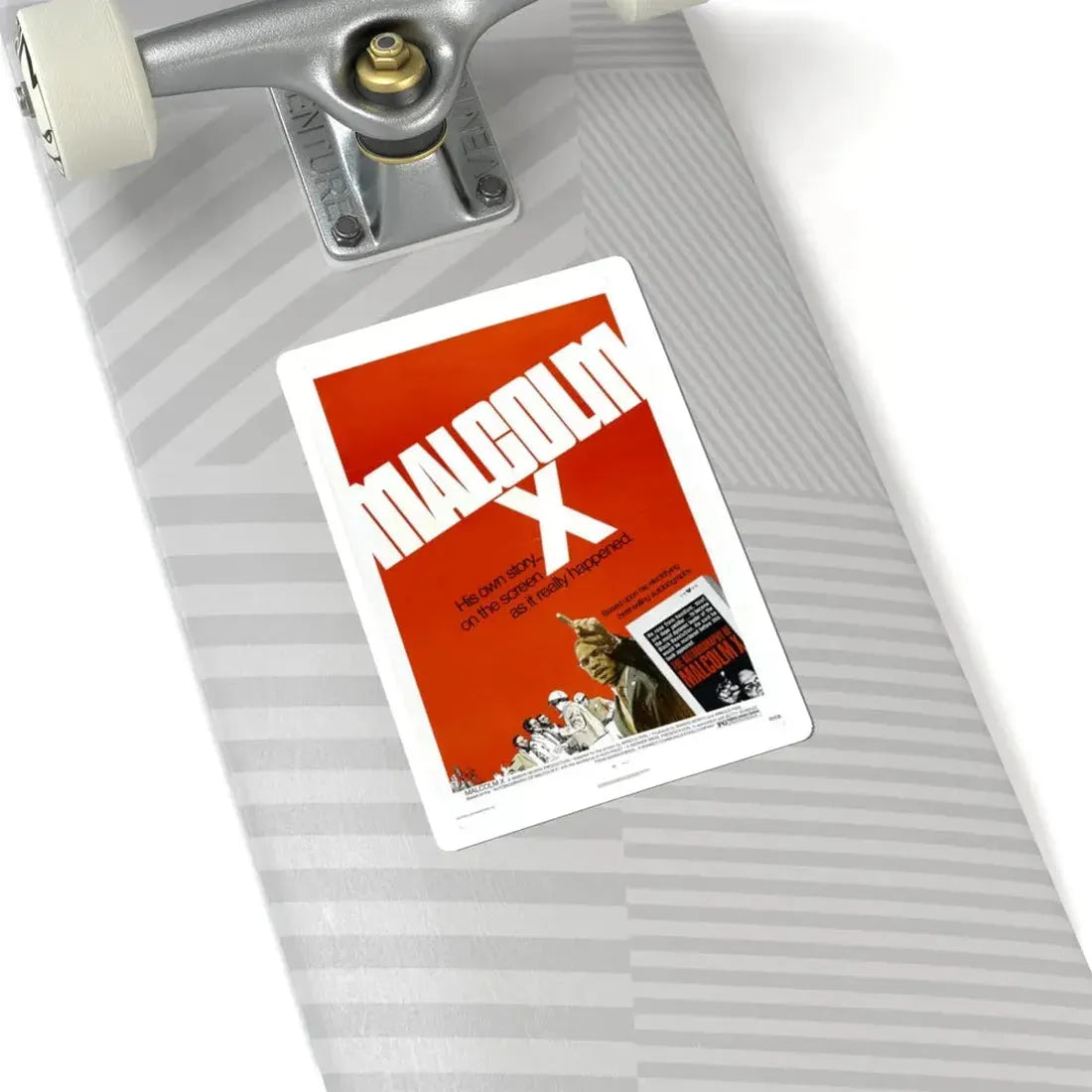 Malcolm X 1972 Movie Poster - STICKER Vinyl Kiss-Cut Decal - The Sticker Space