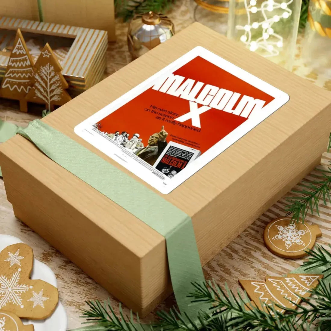 Malcolm X 1972 Movie Poster - STICKER Vinyl Kiss-Cut Decal - The Sticker Space